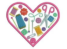 Stickdatei - Herz Nähen